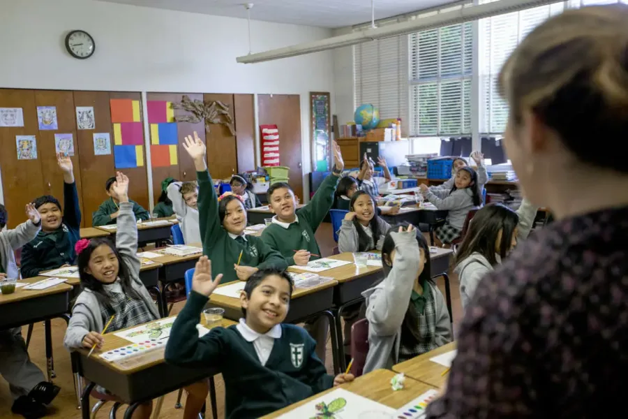 St. Dominic School students